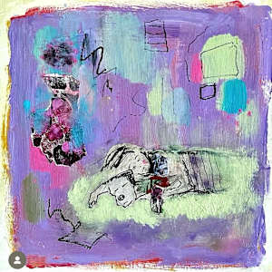 Sleeping With Dog I by nancy gordon