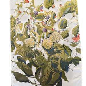 Mural tea towel. by nikki  Image: Mural, 18 x 30, cotton twill.