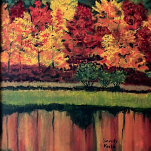 Autumn at The Pond by Sandy Katz