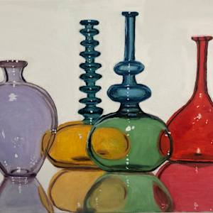 Colored Bottles by Sandy Katz