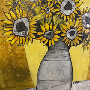 Sunflower Vase by Young Kim 