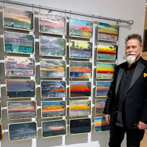 31 Installation Piece 30days30sunrises by Douglas Black  Image: Installation Piece 30days30sunrises, with Artist