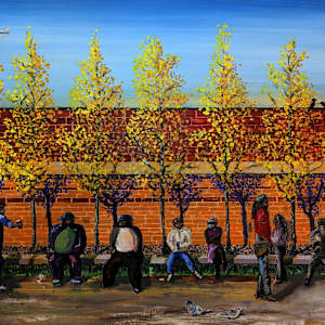 The Fellas On The Bench by Douglas Black