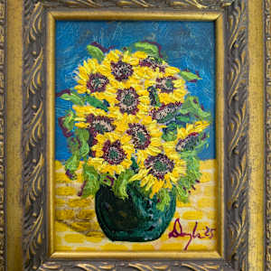 SUNFLOWERS No. 12 by Douglas Black  Image: Framed SUNFLOWERS No. 12