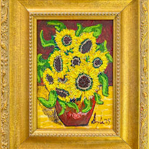 SUNFLOWERS No. 9 by Douglas Black  Image: Framed Sunflowers No. 9
