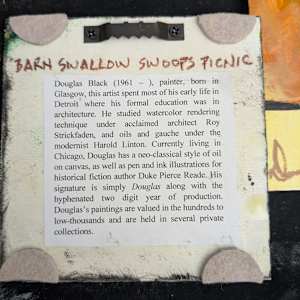 Barn Swallow Swoops Picnic by Douglas Black  Image: Back, Barn Swallow Swoops Picnic