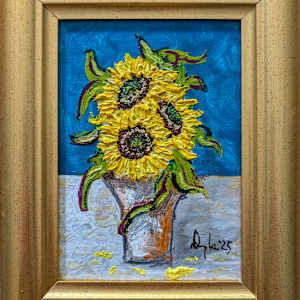 SUNFLOWERS No. 3 by Douglas Black  Image: Framed Sunflowers No. 3