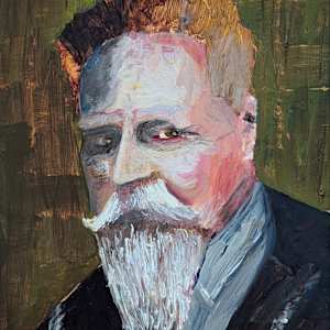 Self Portrait No. 1 by Douglas Black  Image: Self Portrait No. 1, aka Uncle In A Blue Sweater