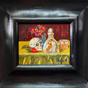A Drink With Little Billy by Douglas Black  Image: Framed Still Life, A Drink With Little Billy