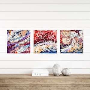 Portent Triptych by Wanda Oliver 