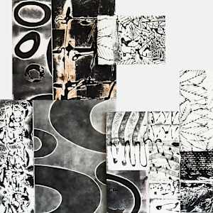 Collaborative Collagraph by Wanda Oliver  Image: Detail