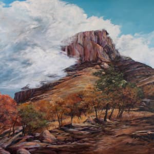 Casa Grande Embraced by Clouds by Lindy Cook Severns 