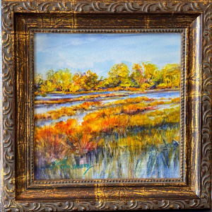 Wetlands,  Days of Autumn Fire by Lindy Cook Severns 
