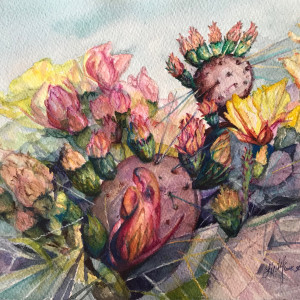 A Splendid Riot of Prickly Pear by Lindy Cook Severns 