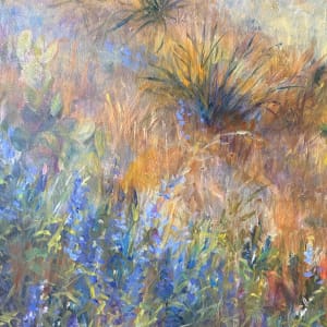 Lined in Blue by Lindy Cook Severns  Image: detail, foreground