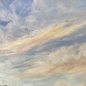Lined in Blue by Lindy Cook Severns  Image: detail, clouds