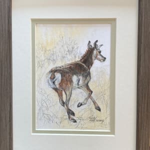 Born to Run by Lindy Cook Severns  Image: framed outer dimensions 10" x 12"