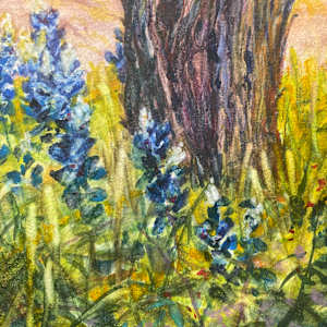 Blue Reverie by Lindy Cook Severns  Image: detail