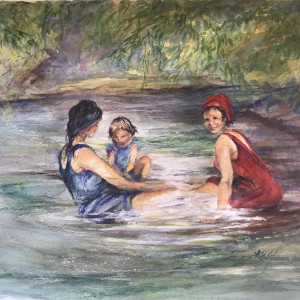 Beauties Bathing, 1927 by Lindy Cook Severns