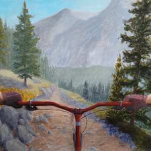 Biking the Mountain Trail by JM Sutherland, Image 1.