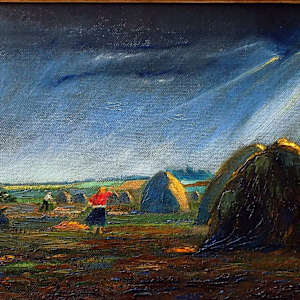 Napszámosok - Field workers by Lajos Jelenffy