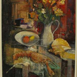 136a_Composizione (Natura morta con aragosta) by Enrico Negroni, Image 1.