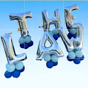 The Law of Justice by Lindsey Veil  Image: Because the lighting changes outdoors so fast, I took a photo on my phone. I quickly edited the composition using my photo in Adobe Photoshop. I used the grid method but did not sketch anything on the canvas before I started painting. I added the strings at the end. This is one of my simplest creative processes.