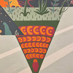 Mural at Christ Covenant Church in Atlanta by Lindsey Veil  Image: Detail of middle section.