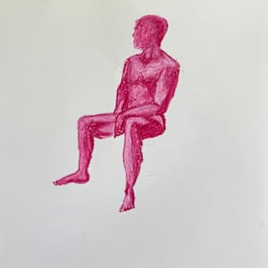 Colin in Pink II by Olivia Sanchez