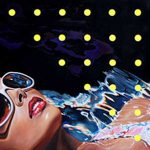 Her Neon Geometry by Ryan Jones