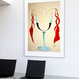 Lady In Red 2 by Masha Schwartz Art 