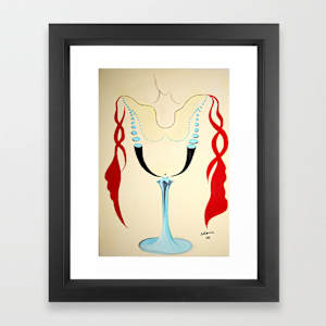 Lady In Red 2 by Masha Schwartz Art 
