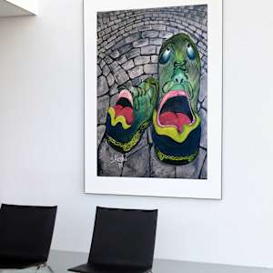 Married Life by Masha Schwartz Art  Image: This piece will start conversations in your waiting area among the guests