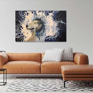 Wolf Entrepreneur by Masha Schwartz Art  Image: Command respect and inspire your team with this fierce emblem of leadership.