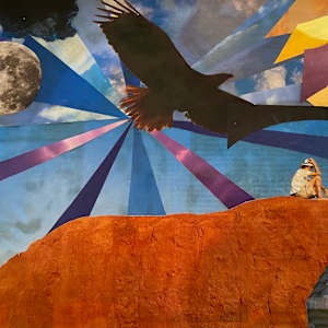 Journey of a Lifetime - Original Collage by Marie Louise Bosin, MA, Image 1.