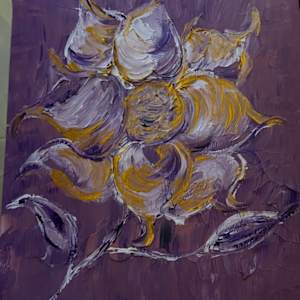 Reneé Flowers by Yolanda Patton  Image: A simple representation of My Sister...Purple and gold ran through her veins.  She was magical, majestic and unapologetically Debra.