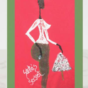 *Greeting Card* Merry Christmas / Santas Secret by Yolanda Patton