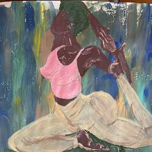 One Legged Queen Pose by Yolanda Patton