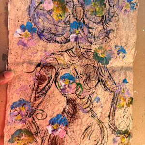 Rice Paper & Flowers #8 by Yolanda Patton, Image 1.