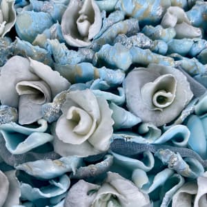 Flowers in Sea Foam by Christine Deemer 