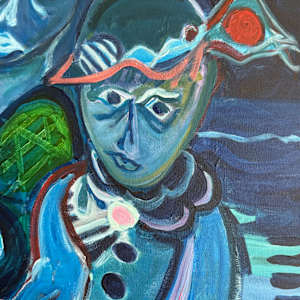 Mother and Child  with Lobster and Turtle by Eric Henty 