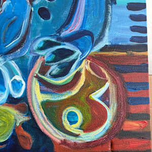 Mother and Child  with Lobster and Turtle by Eric Henty 