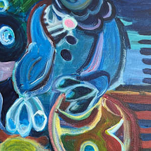 Mother and Child  with Lobster and Turtle by Eric Henty 