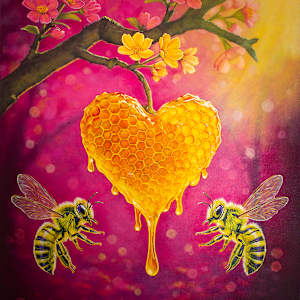Metsän Sydän (The Heart of the Forest) Pink by Cliff Powell, Image 1.