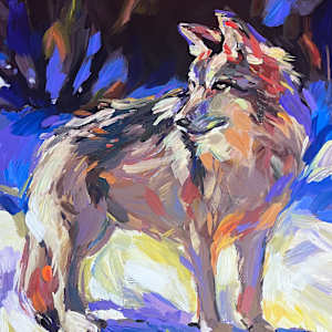 Wolf in the Snow by Laura Green, Image 1.
