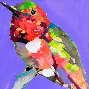 Allen's Hummingbird in Purple by Laura Green, Image 2.
