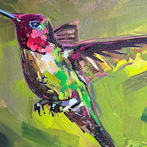 Hovering Allen's Hummingbird by Laura Green, Image 1.