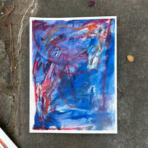 blue and red by MOLLY HOWELL