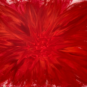 Red Wish Flower by Elke Buegler