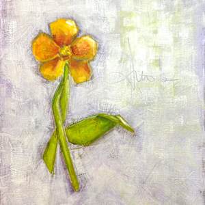 The Floating Garden: Yellow Orchid 2 by Jodi Gaines